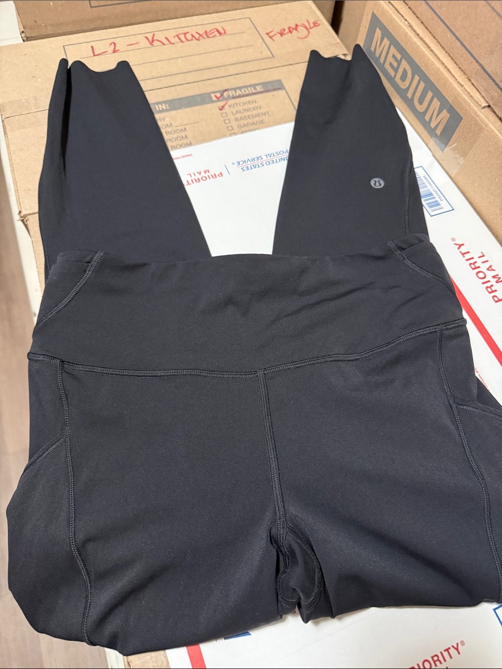 lululemon athletica Black High-Rise Stretch Leggings